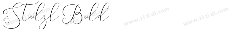 Stolzl Bold字体转换
